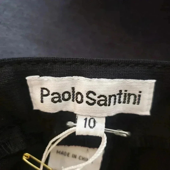 Paolo Santini Leather Rhinestone Pant - Picture 9 of 11